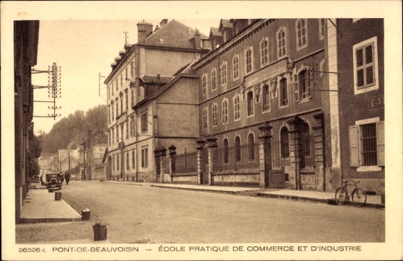 CPA Pont de Beauvoisin Gard, École pratique de Commerce et Industrie