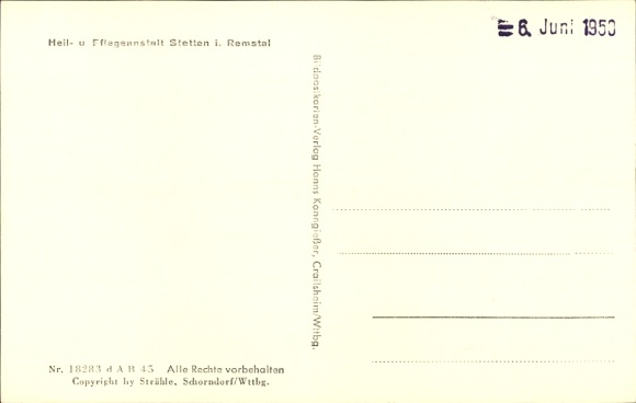 Postcard Stetten Kernen im Remstal Württemberg, aerial photograph