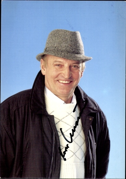 Postcard Ice Hockey National Coach Xaver Unsinn, Ice Hockey Player, Portrait, Autograph