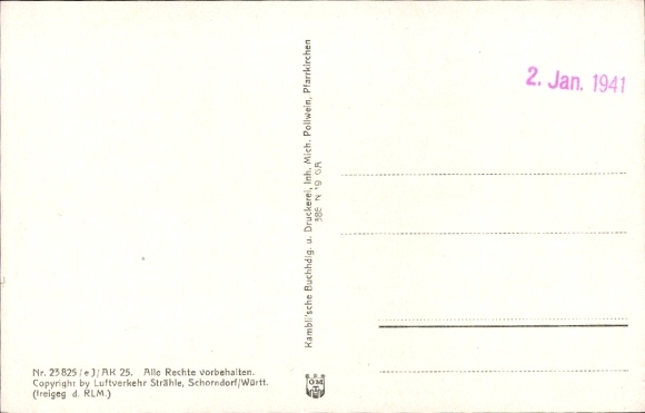 Postcard Pfarrkirchen in Lower Bavaria, aerial photograph of Bayer Ostmark, clear city view