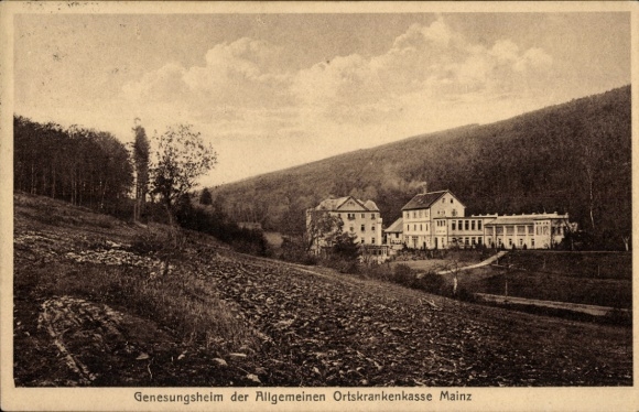 Postcard Langenbrombach Langen Brombach Brombachtal in the Odenwald, convalescent home