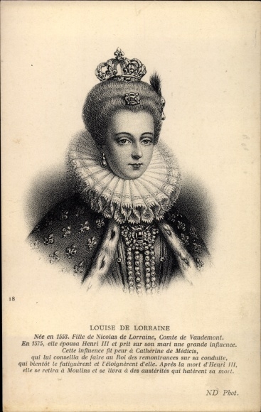 Artist PC Louise de Lorraine, Queen of France and Poland, portrait