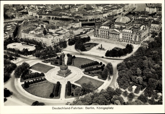 Sammelbild Zeppelin Weltfahrten Nr. 260 Deutschland-Fahrten Berlin Königsplatz