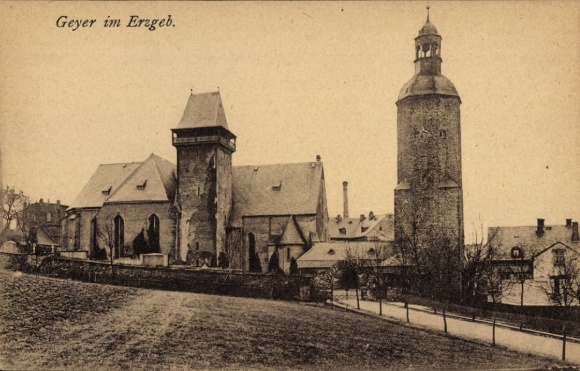 Ak Geyer im Erzgebirge Sachsen, Turm