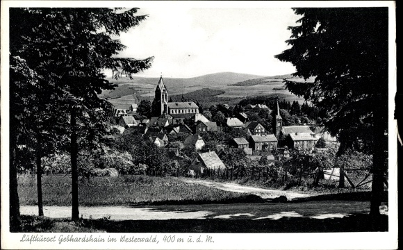 PC Gebhardshain in the Westerwald, partial view