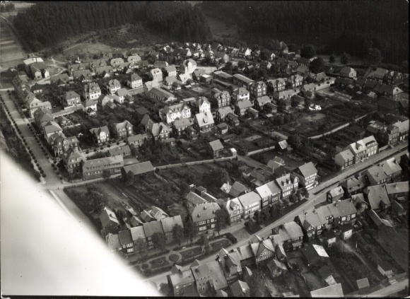 Postcard Großbreitenbach in Thuringia, aerial photograph