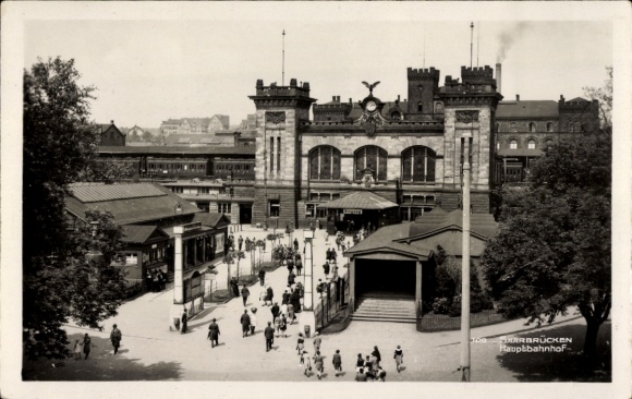 Ak Saarbrücken im Saarland, Hauptbahnhof