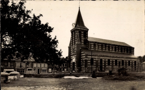Postcard Sassetot le Mauconduit Seine Maritime, Church