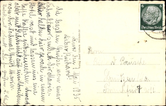 Postcard Rheinbrohl in Rhineland Palatinate, storming 29er at the memorial on the Rheinbrohler Lay