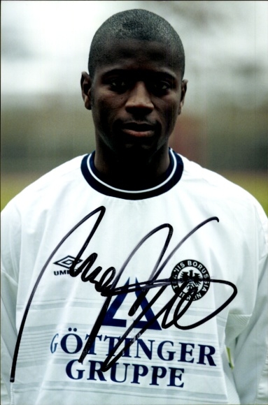Autogrammkarte Fußballer Momar Njie, Tennis Borussia Berlin, Autogramm