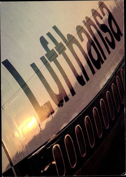 Samolot pasażerski Ak Lufthansa, napis