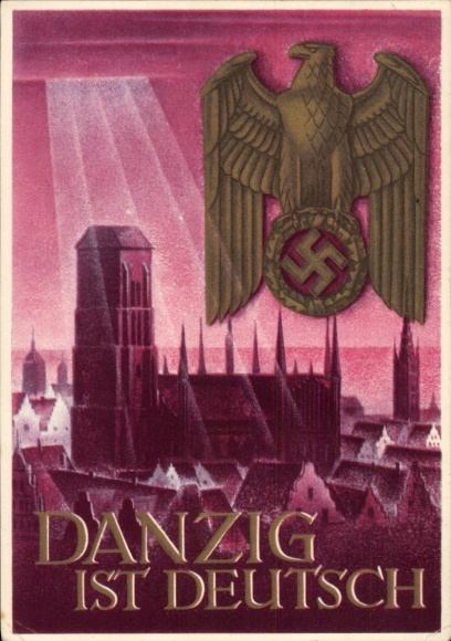 Postal stationery artist Postcard Klein, Gottfried, Danzig is German, WHW
