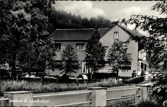 Postcard Höffe Odenthal, Gasthof zum Scherfbachtal
