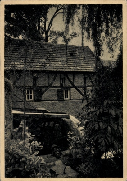 Postcard Hüls Marl in the Ruhr area, Loemühle