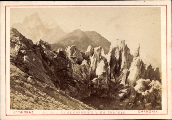 Chamonix Mont Blanc Haute Savoie Visiting Card, Valley, view taken from the Chapeau