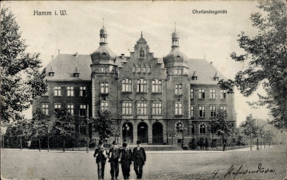 Postcard Hamm in Westphalia, Higher Regional Court
