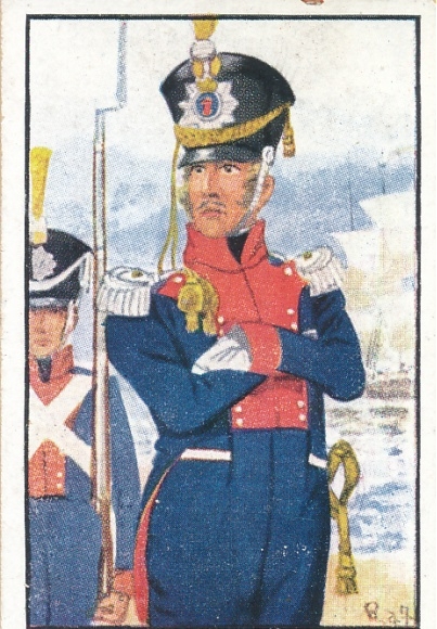 Collection picture German uniforms, German wars of liberation, series 40 picture 239, Swed. Regt. Engelrechten