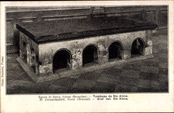 Ak Forest Vorst Bruxelles Brussel, Tombeau de Ste Alène, Eglise St Denis, Vorst, foto Dumont