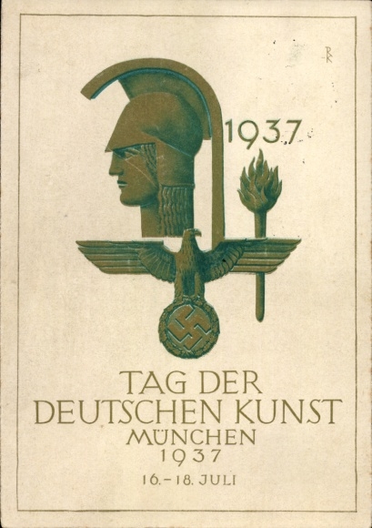 Künstler Ak München, Tag der Deutschen Kunst 16-18. Juli 1937