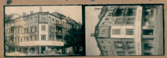 Contact print photos Berlin Schöneberg Friedenau, Lauterstraße, shop, 2 photos approx. 4x2 cm