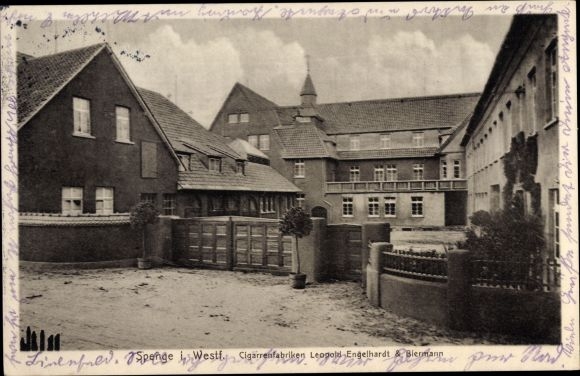 Ak Spenge in Westfalen, Cigarrenfabriken Leopold Engelhardt Biermann