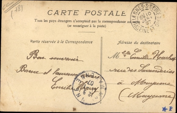 Postcard Villennes sur Seine Yvelines, The Great Arm of the Seine