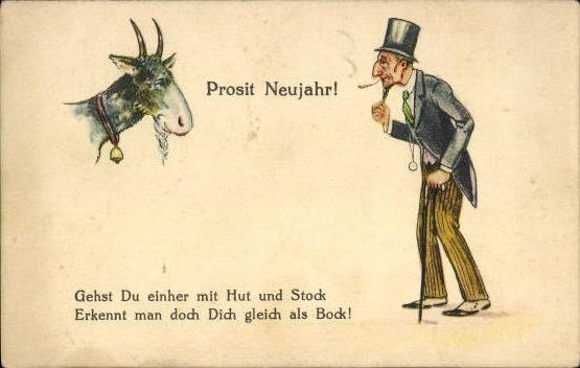 Set von 76 AK Neujahr, diverse Ansichten