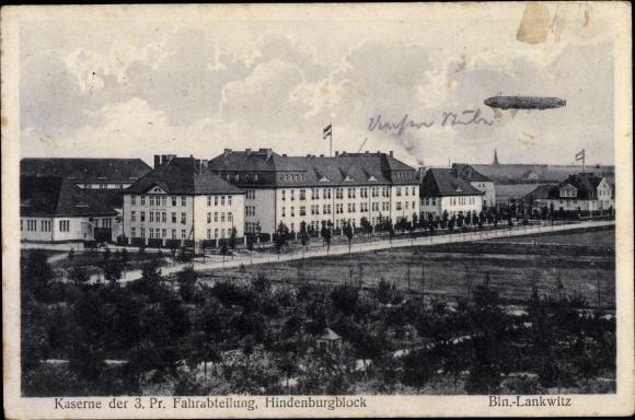 PC Berlin Steglitz Lankwitz, barracks 3rd prize driving department, Hindenburg block, Zeppelin