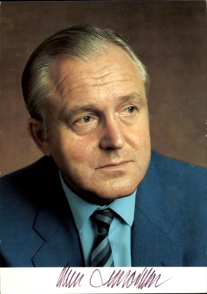 Ak Politiker Oscar Schneider, Portrait, Autogramm