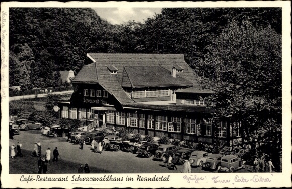 Postcard Mettmann North Rhine Westphalia, Black Forest House, Café and Restaurant in the Neandertal
