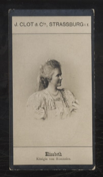 Collector's picture J. Clot & Cie. Canned goods, photo of Adel Elisabeth Queen of Romania