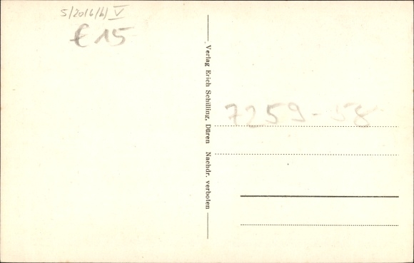 Postcard Gleuel Hürth near Cologne Rhein Erft district, Zieskovenerstrasse, Bergmannstrasse, Hilger department store