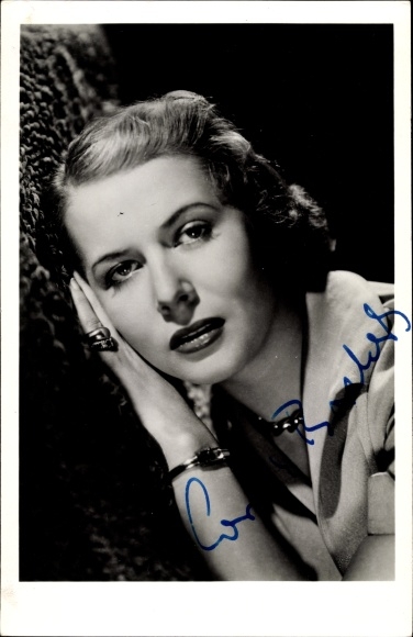 Photo Postcard actress Cornell Borchers, portrait, autograph
