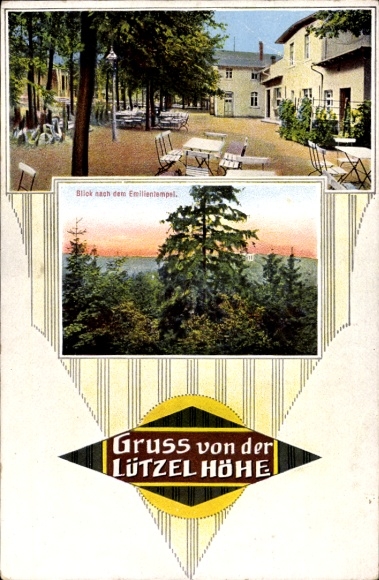 Ak Frankenberg an der Zschopau, Lützel Höhe, Blick nach dem Emilientempel
