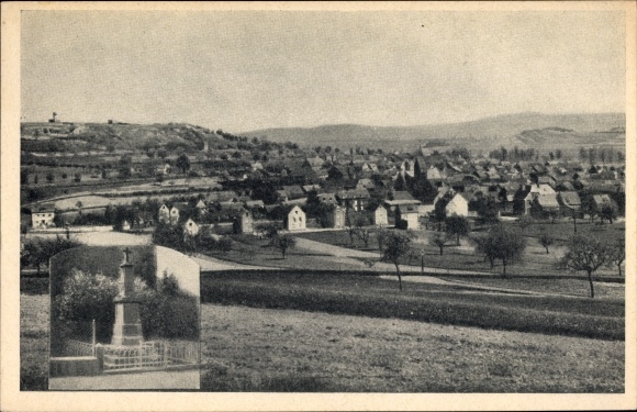 KP Thür w Nadrenii-Palatynacie, widok całości terenu, pomnik