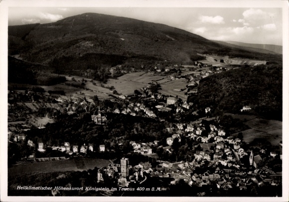 Postcard Königstein im Taunus, aerial photograph