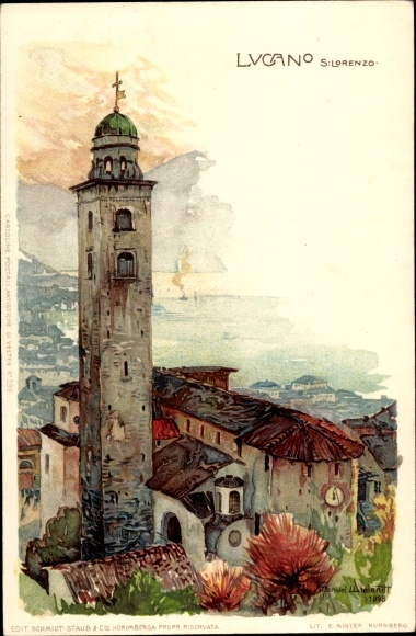 Artysta lito Wielandt, Manuel, Lugano Canton Ticino Szwajcaria, Kościół S. Lorenzo