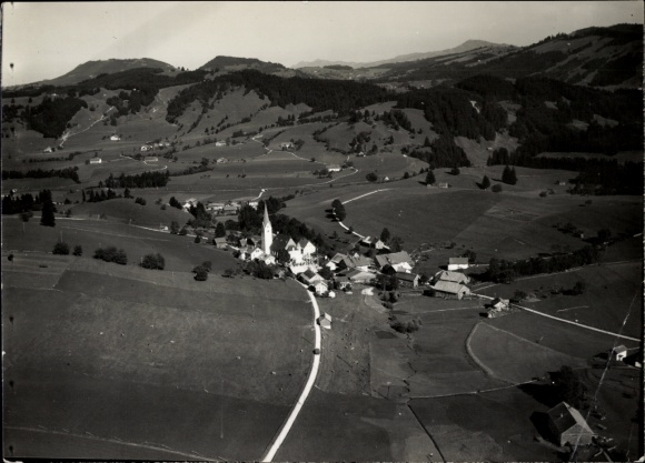 Foto Ort bei Kempten im Allgäu Schwaben, Fliegeraufnahme