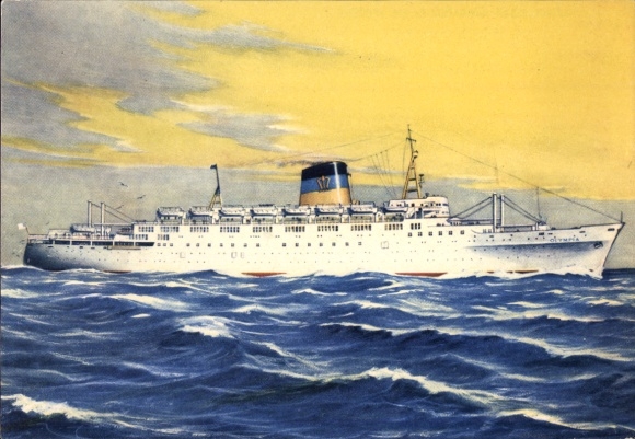 Statek pasażerski Artist KP TSS Olympia, linia grecka