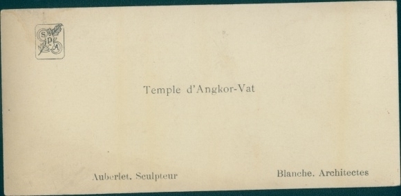 Stereofoto Temple d'Angkor-Vat, Exposition Coloniale Paris 1931