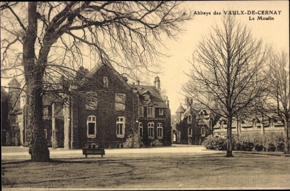 Ak Cernay la Ville Yvelines, Abtei Vaux de Cernay, die Mühle