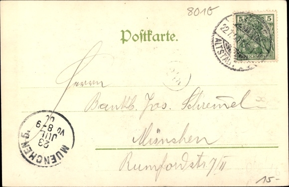 Coat of arms PC Dresden, VI. German Gabelsberger Stenographers Day 1900, Georg von Saxony