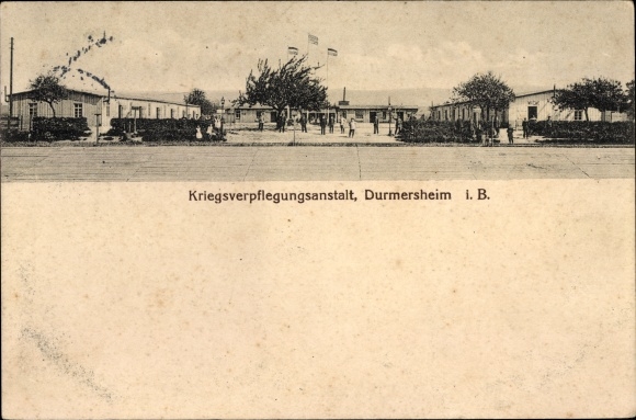 KP Durmersheim na Równinie Górnego Renu, wojenny zakład gastronomiczny, koszary, warta