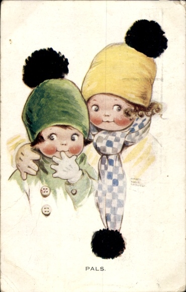 Künstler Ak Attwell, Mabel Lucy, Mädchen, Pals