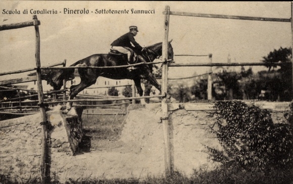 Ak Italienische Armee, Kavallerieschule Pinerolo, Sottotenente Fannucci