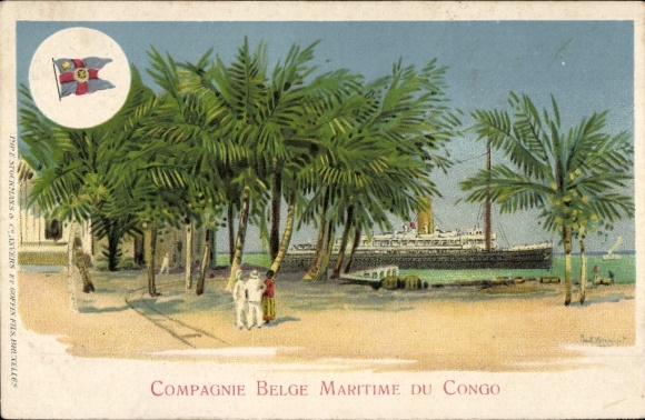 Kunstenaar Ak Compagnie Belge Maritime du Congo, Vapeur