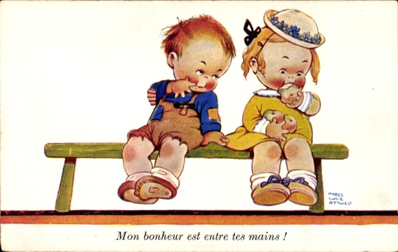 Künstler Ak Attwell, Mabel Lucy, Kinder, Mon bonheur est entre tes mains