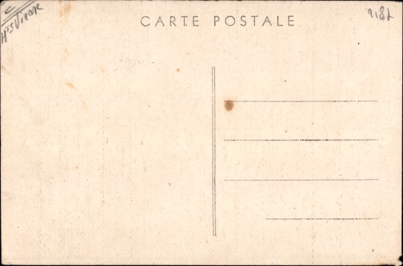 Postcard Saint Sulpice Laurière Haute Vienne, La Gare, train station, exterior view
