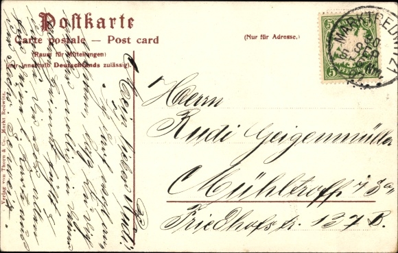 Postcard Wunsiedel in the Fichtelgebirge of Upper Franconia, panorama