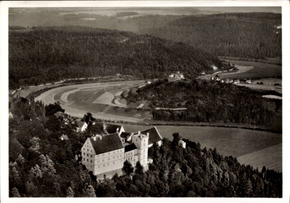KP Ergenzingen Rottenburg am Neckar, zdjęcie lotnicze, Schloss-Restaurant Weitenburg